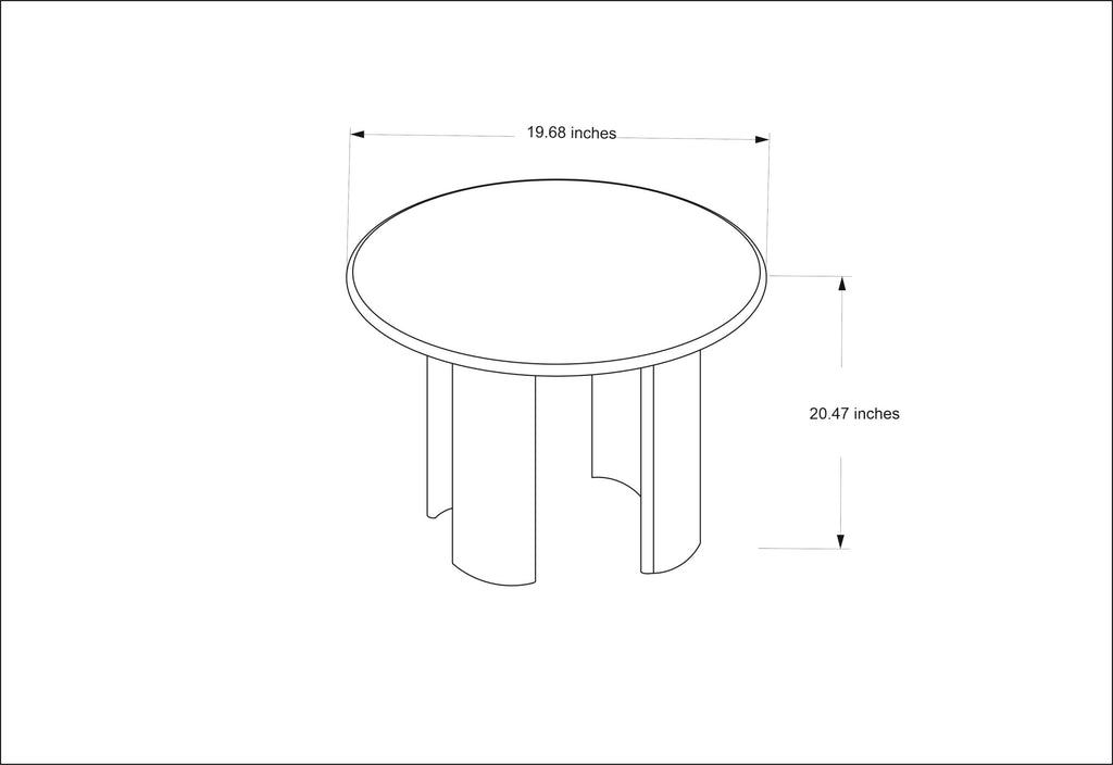 Abacus End Table