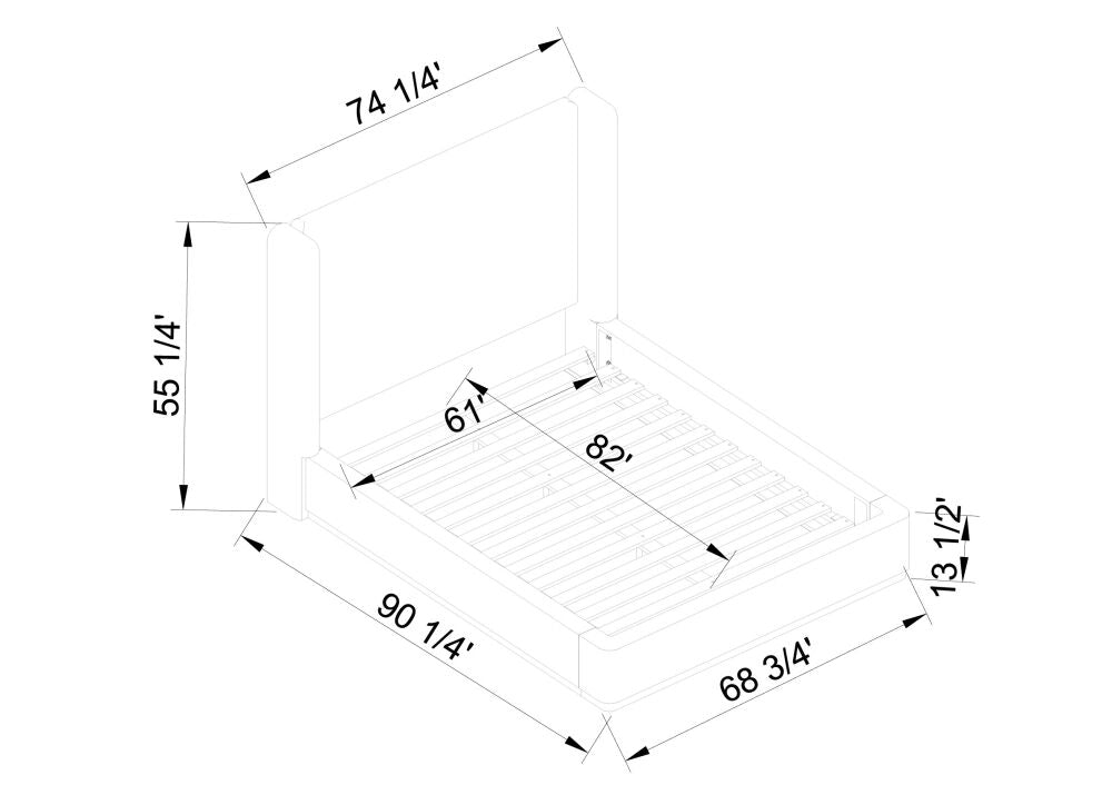 Covina Upholstered Bed