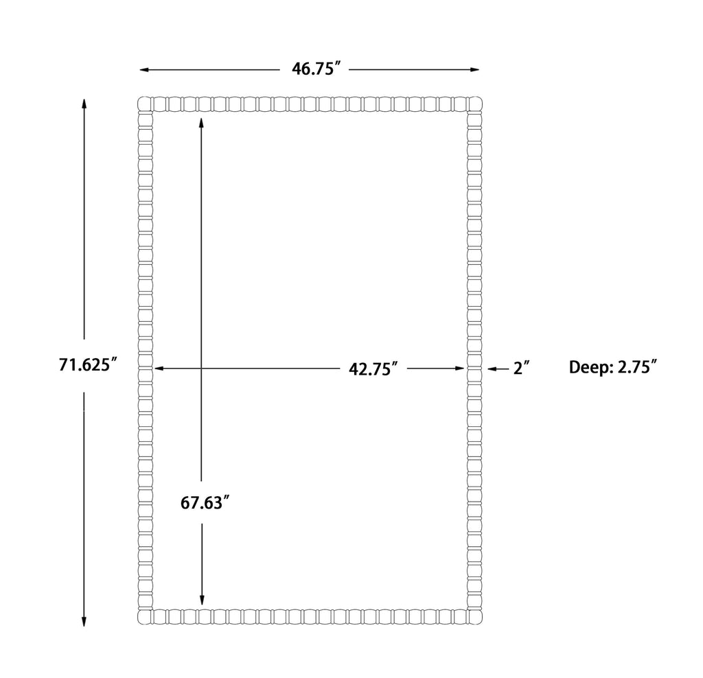 Karling Blair Accent Mirror, Full Length Mirror