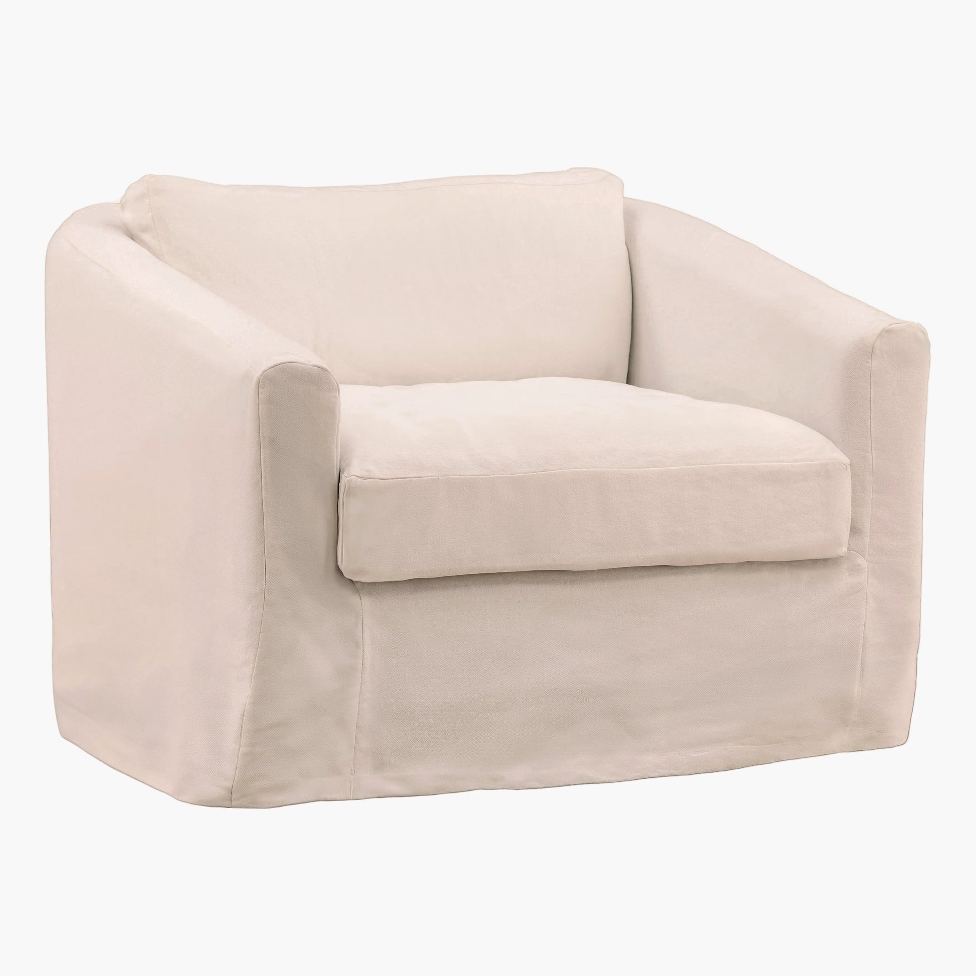 Lila Sofa Chair Slipcover Natural