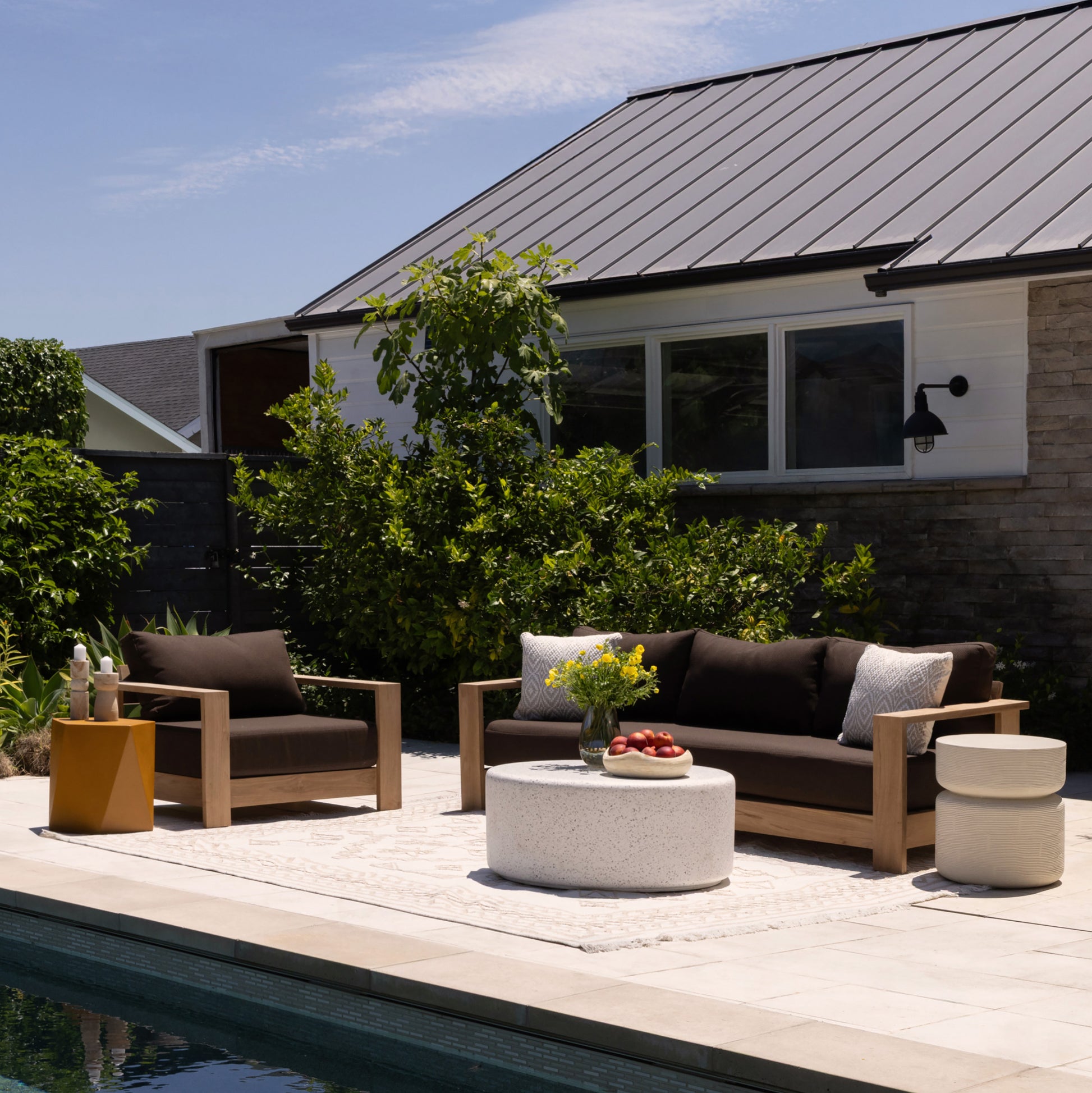 Bennett Outdoor Sofa Brown